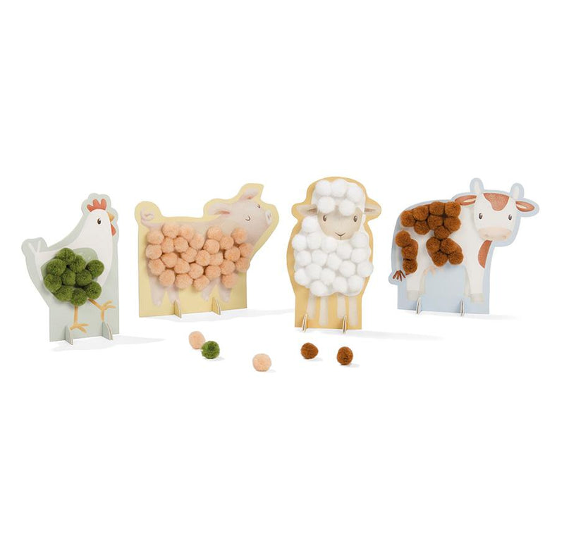 Bastelset Pompom Little Farm Studio Aufnahme