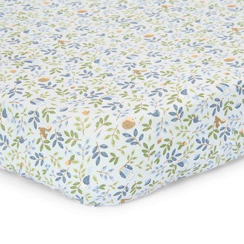Wiegen Spannbettlaken Blau Forest Friends Waldabenteuer Studio Aufnahme