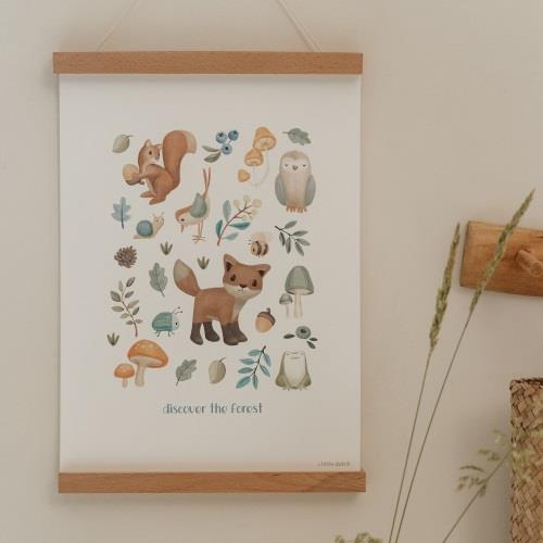Poster Größe A3 Forest Friends Waldwunder Anwendung