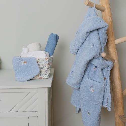 Waschlappen Set Blau Forest Friends Detail 4