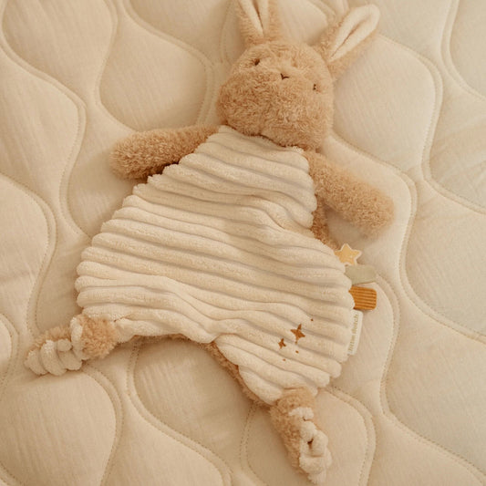 Little Dutch Schmusetuch Hase Newborn Bunny Naturals GRS - Little Dutch - Detailansicht