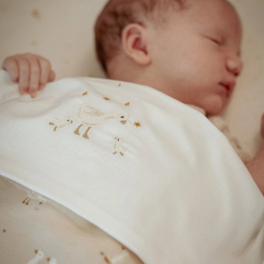 Bettlaken Weiß Newborn Naturals Kleine Gans Anwendung