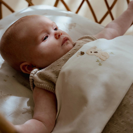 Bettlaken Weiß Newborn Naturals Baby Bunny Anwendung