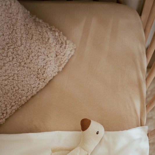 Little Dutch Spannbettlaken Beige 70x140/150 Essentials Detailansicht