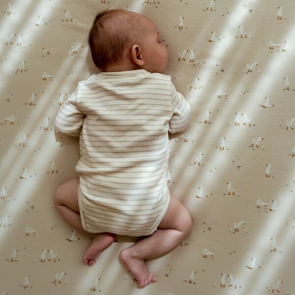 Gitterbettdecke Beige Newborn Naturals Little Goose Detail 7