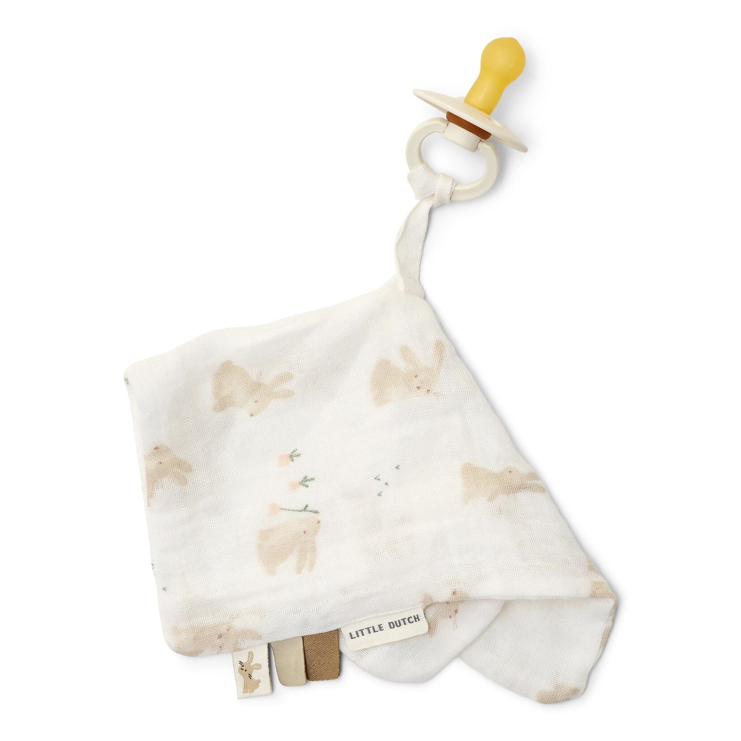 Schnullertuch Weiß Newborn Naturals Baby Bunny Detail 3