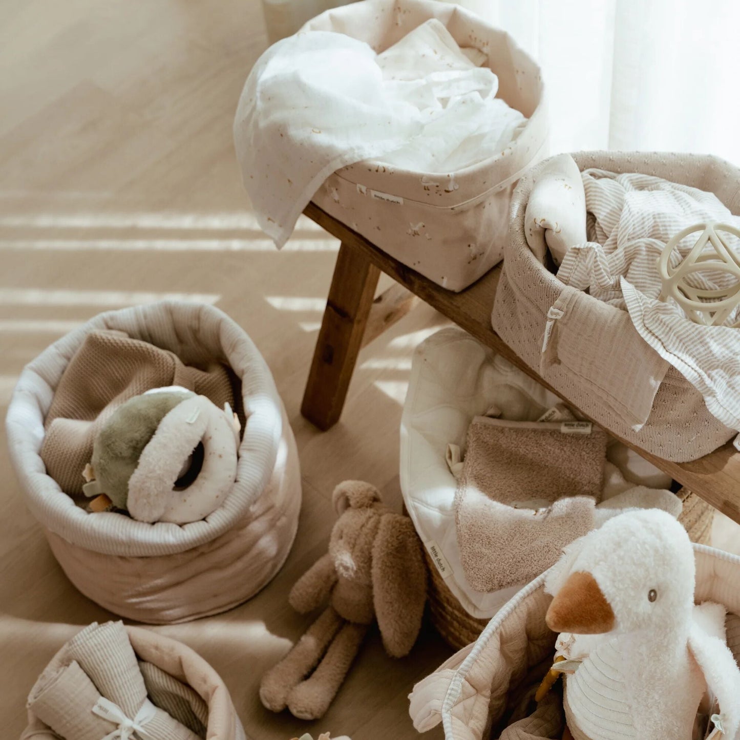 Kommandokorb groß Weiß Newborn Naturals Kleine Gans Detail 6