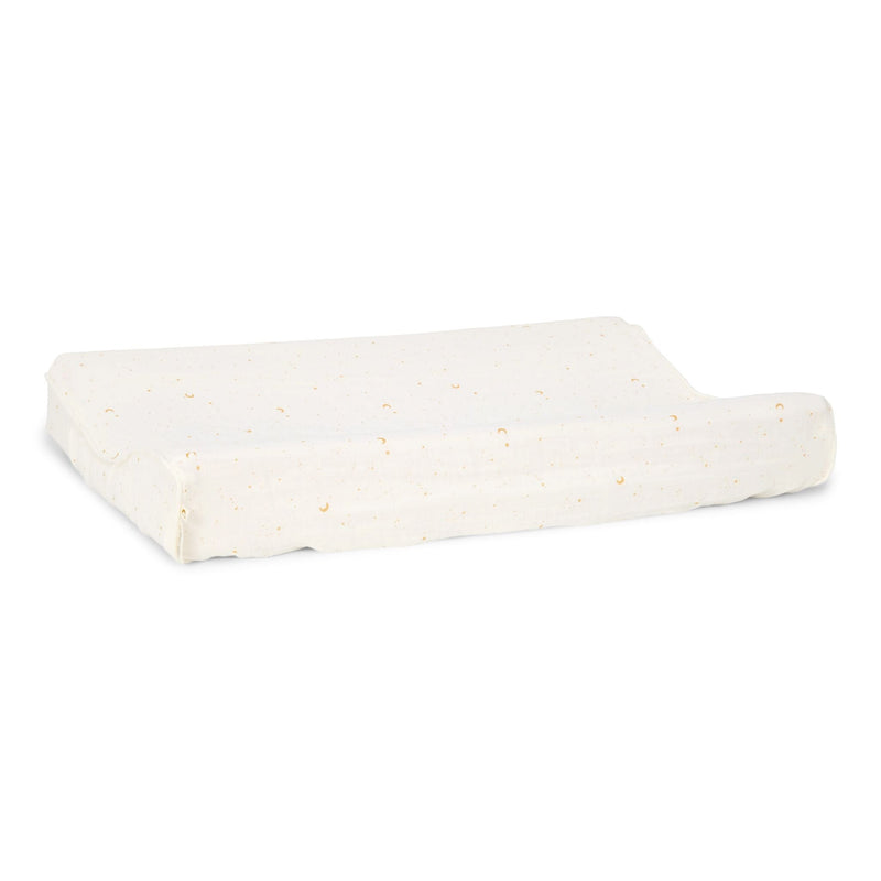 Wickelauflagenbezug Weiß Newborn Naturals Mond & Sterne Studio Aufnahme
