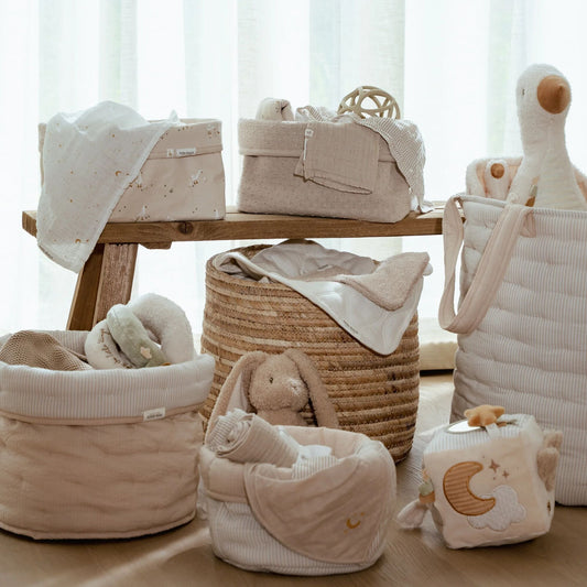 Little Dutch Großer Wäschekorb Beige Essentials Detailansicht