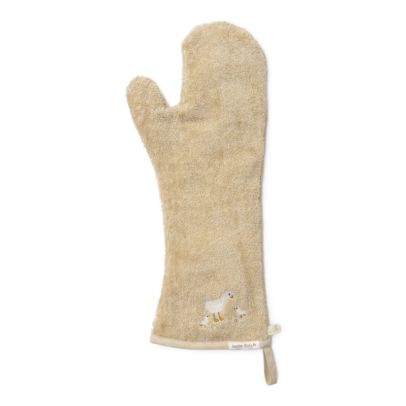 Langer Waschlappen Beige Newborn Naturals Kleine Gans Studio Aufnahme