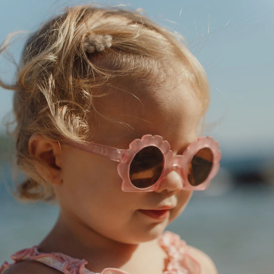 Sonnenbrille Rosa Muschel Anwendung
