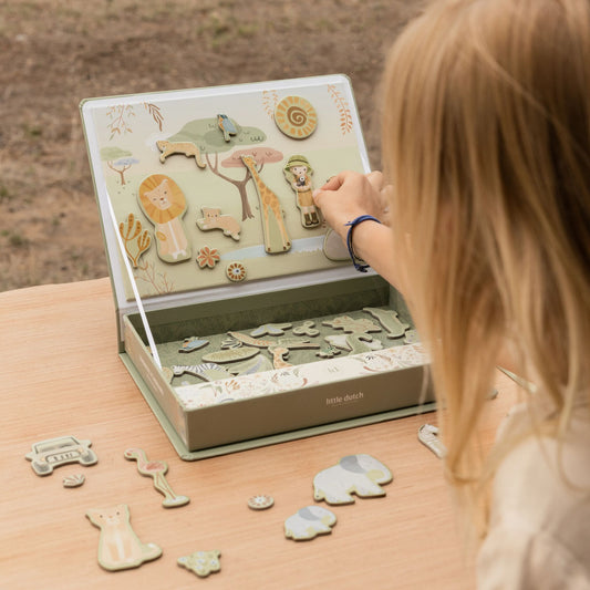Little Dutch Magnetisches Spielbrett Safaritiere – Bild 2