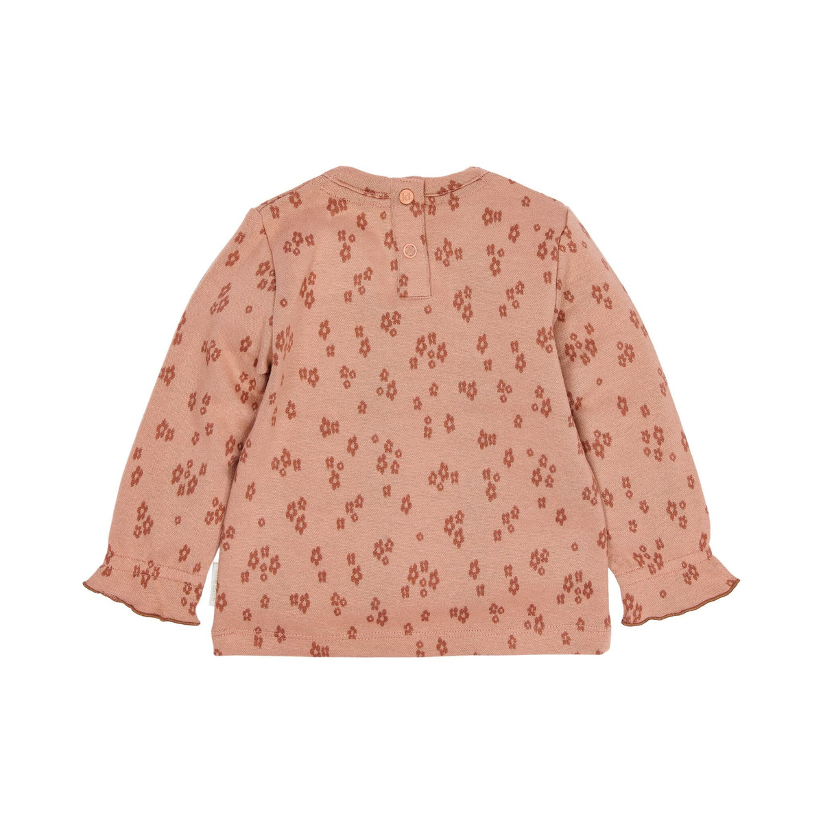 Langarmshirt mit rosa Blumendruck