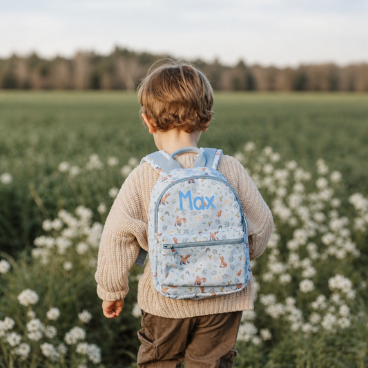 Little Duch Blauer Rucksack Forest Friends Personalisierung mit Namen — Detailansicht 2