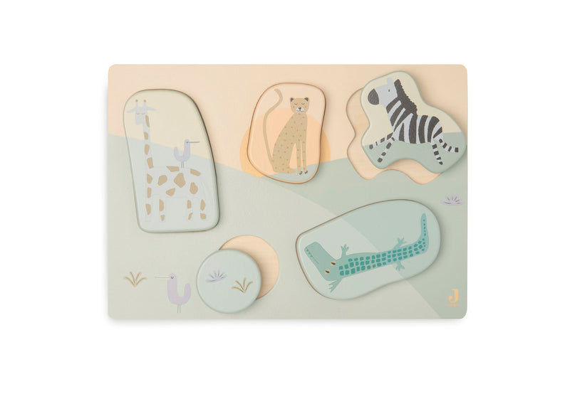 Jollein Formenpuzzle aus Holz - Jungle Jambo Studio