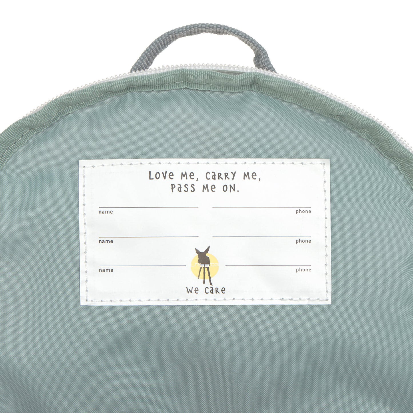 Kindergartenrucksack Tiny, Bagger, Gelb