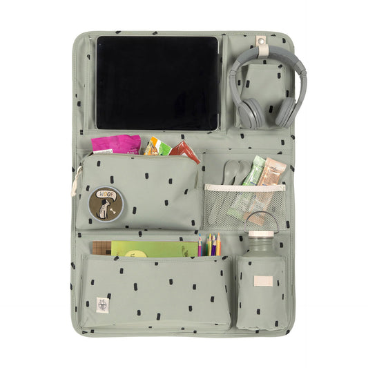 Lässig Auto Organizer Kinder Happy Prints, Oliv Detailansicht