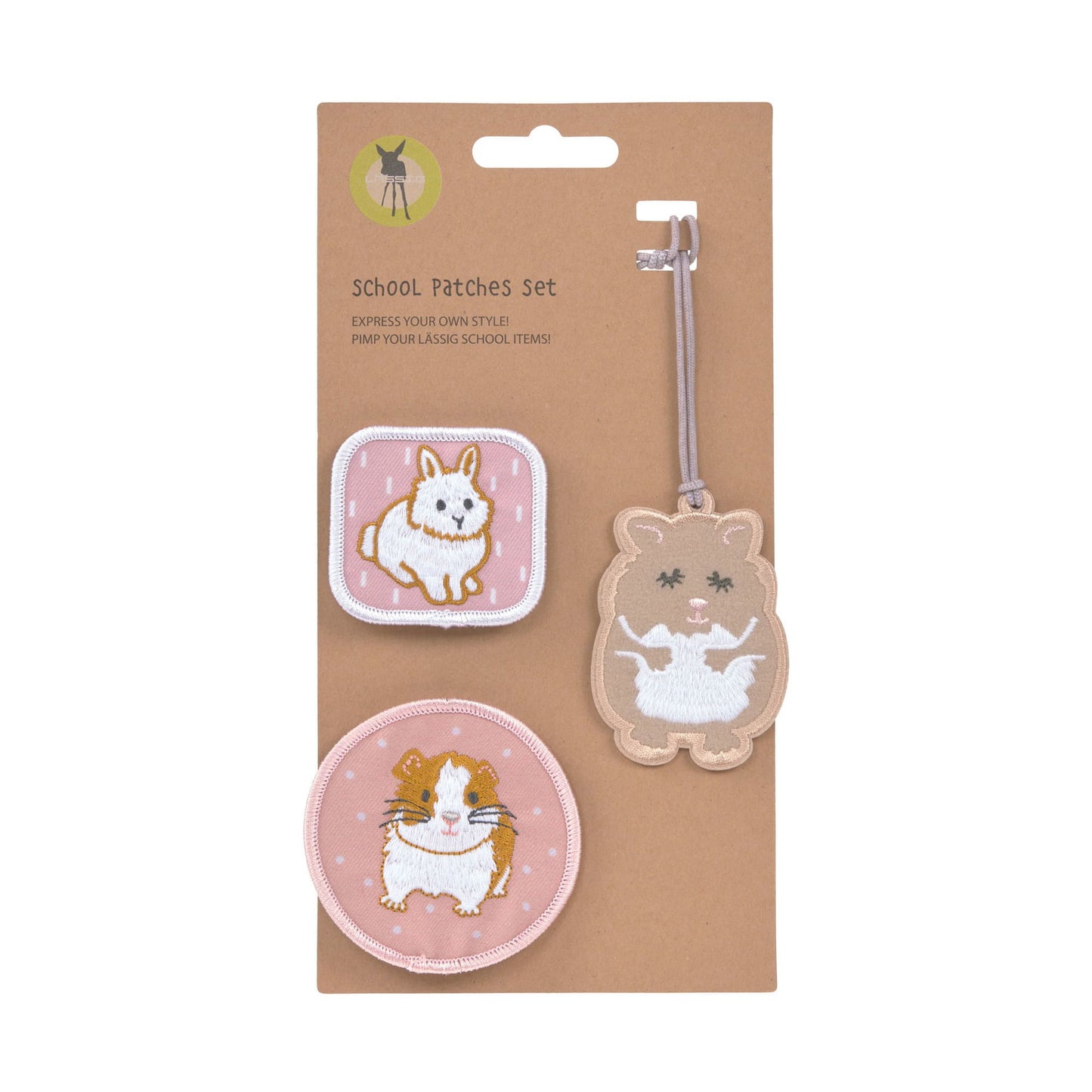 Lässig Anhänger & Patches Schul Set Unique, Cuddly Pet Anwendung