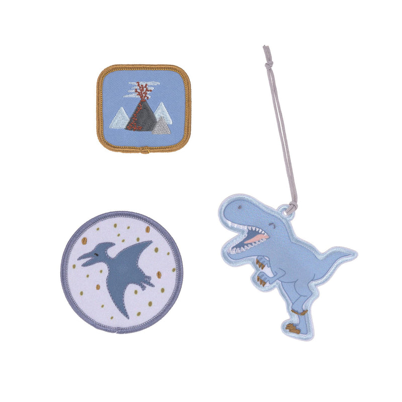 Anhänger & Patches Schul Set Unique, Dinosaur