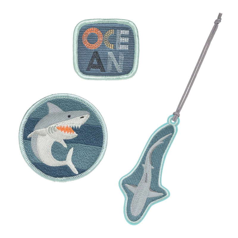 Anhänger & Patches Schul Set Unique, Shark (Ocean Edition)
