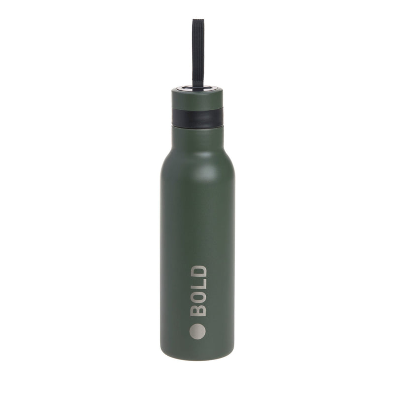 Edelstahl Kinder Trinkflasche Doppelwandig 500 ml BOLD, Dunkelgrün