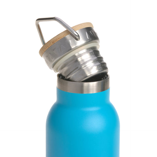 Lässig Edelstahl Kinder Trinkflasche 460 ml Unique Gradient, Blau Detailansicht