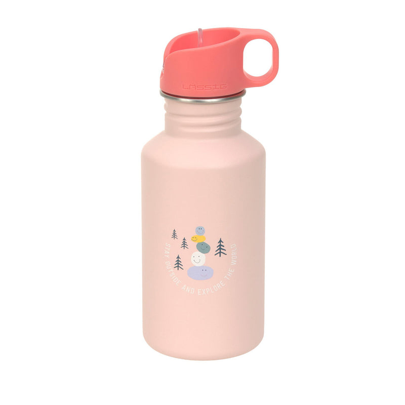 Edelstahl Kinder Trinkflasche 500 ml Sunny Explorer, Rosa
