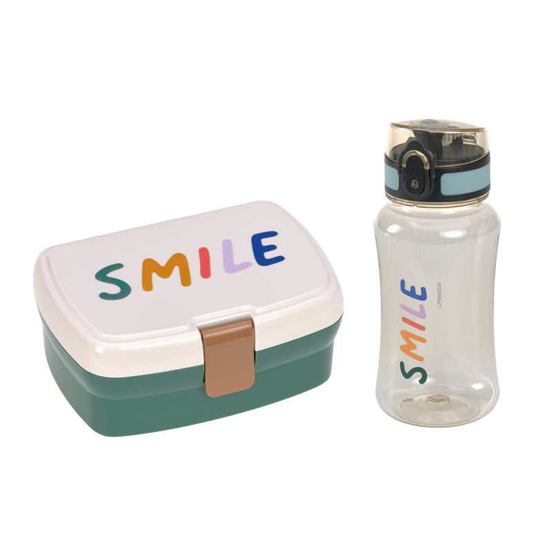 Brotdose & Trinkflasche Set Lunch Set, Little Gang, Smile Milky