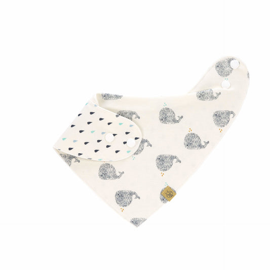 Lässig Dreieckstuch Baby Bandana, Little Water Whale Detailansicht