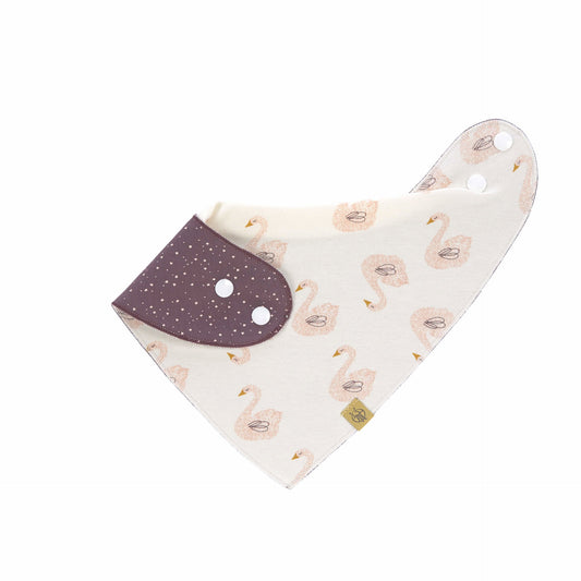 Lässig Dreieckstuch Baby Bandana, Little Water Swan Detailansicht