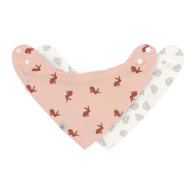 Dreieckstuch Baby (2 Stk) Bandana, Little Forest Hase