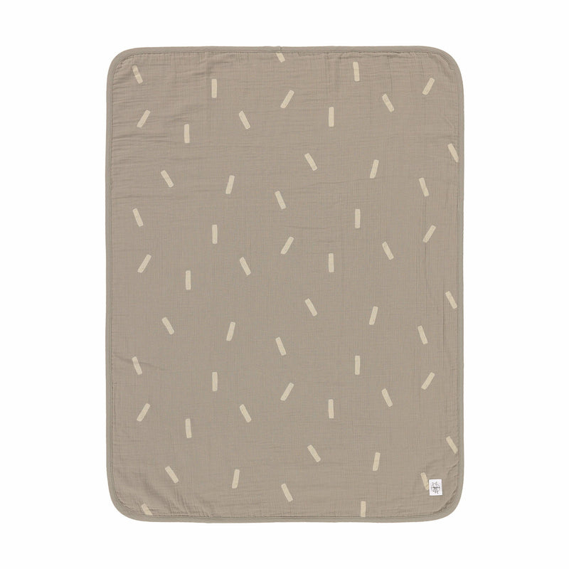 Babydecke Bio Baumwolle, Speckles Olive
