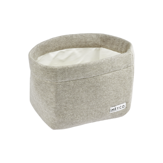 Meyco Wickeltischkörbchen Knit Basic Sand Melange