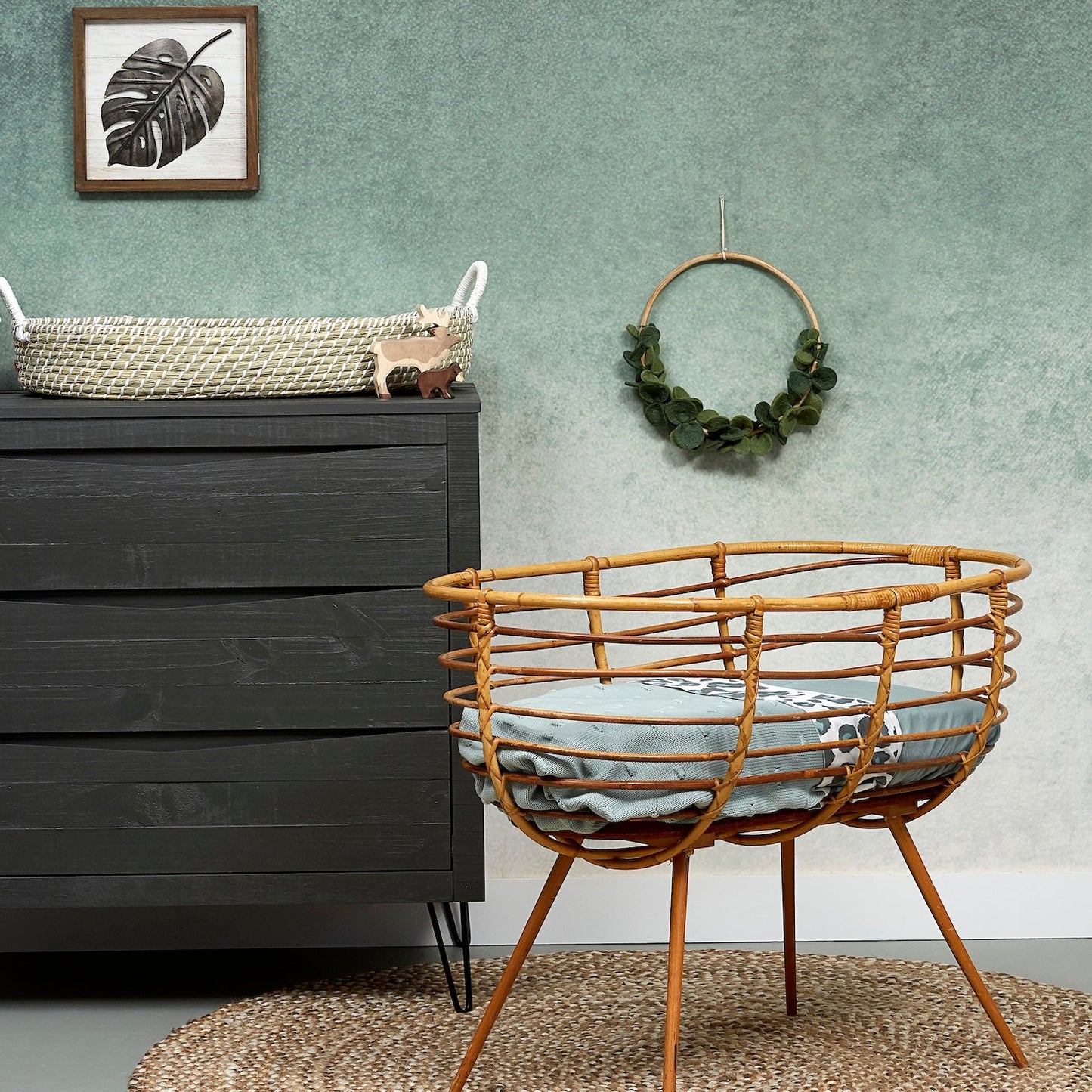 Meyco Decke Knots Stone Green