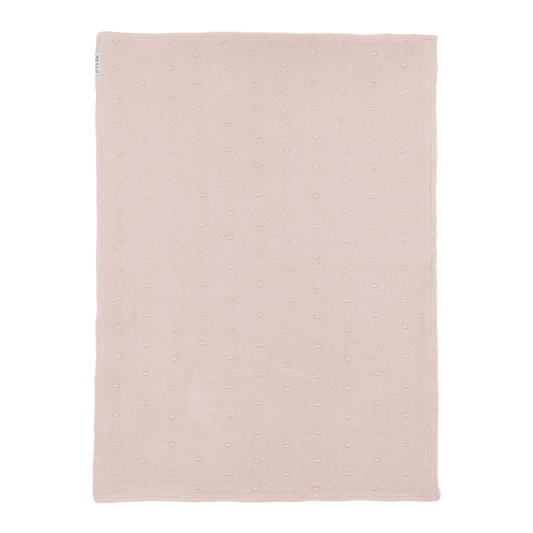 Meyco Decke Mini Knots teddy Soft Pink