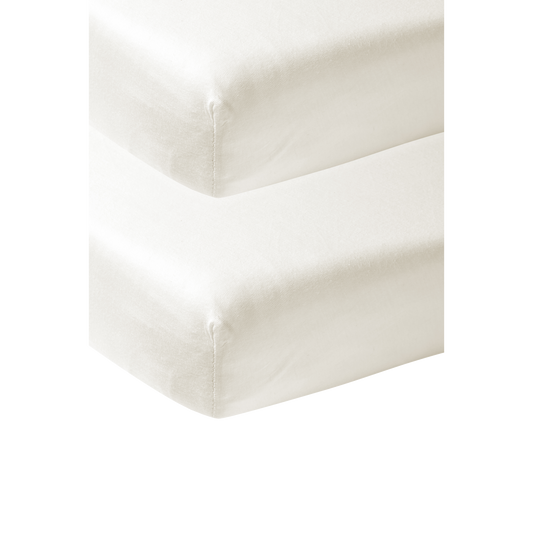 Meyco Spannbettlaken jersey Offwhite