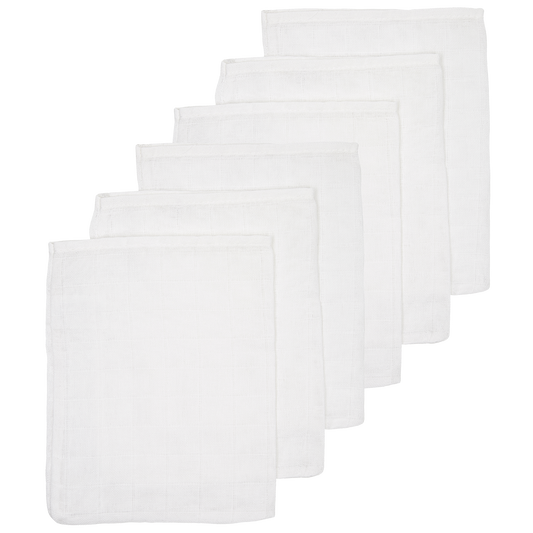 Meyco Musselinwindeln - White White