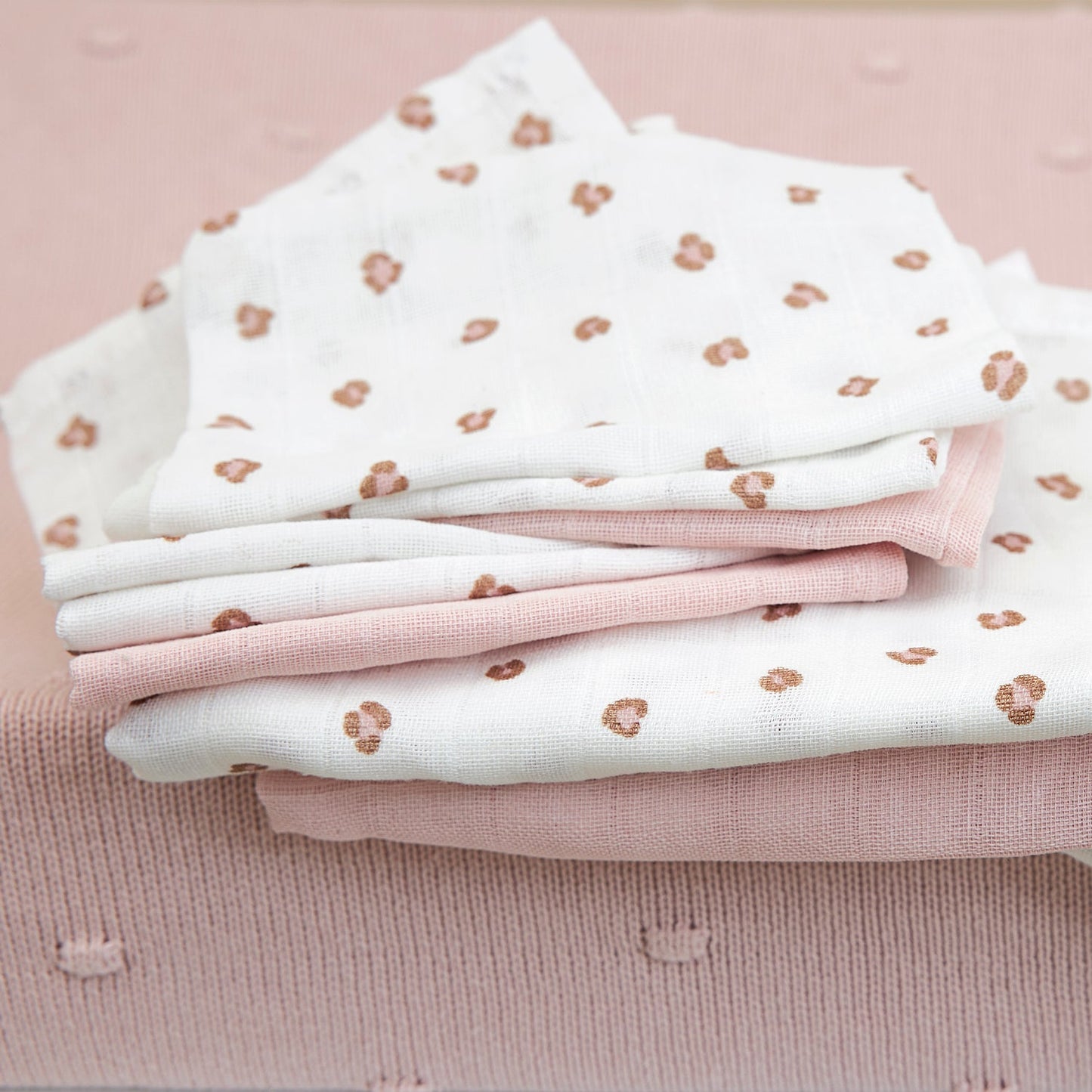 Meyco Musselinwindeln - Mini Panther Soft Pink Mini Panther Soft Pink