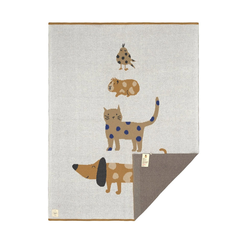 Babydecke Bio Baumwolle, Royal Blau