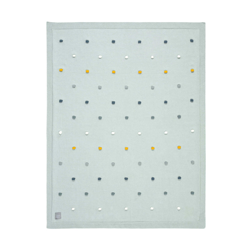 Babydecke Bio Baumwolle, Dots, Light Mint