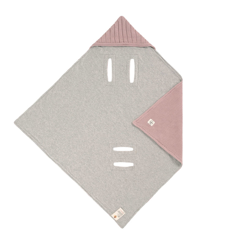 Einschlagdecke Baby Bio Baumwolle, Dusky Pink