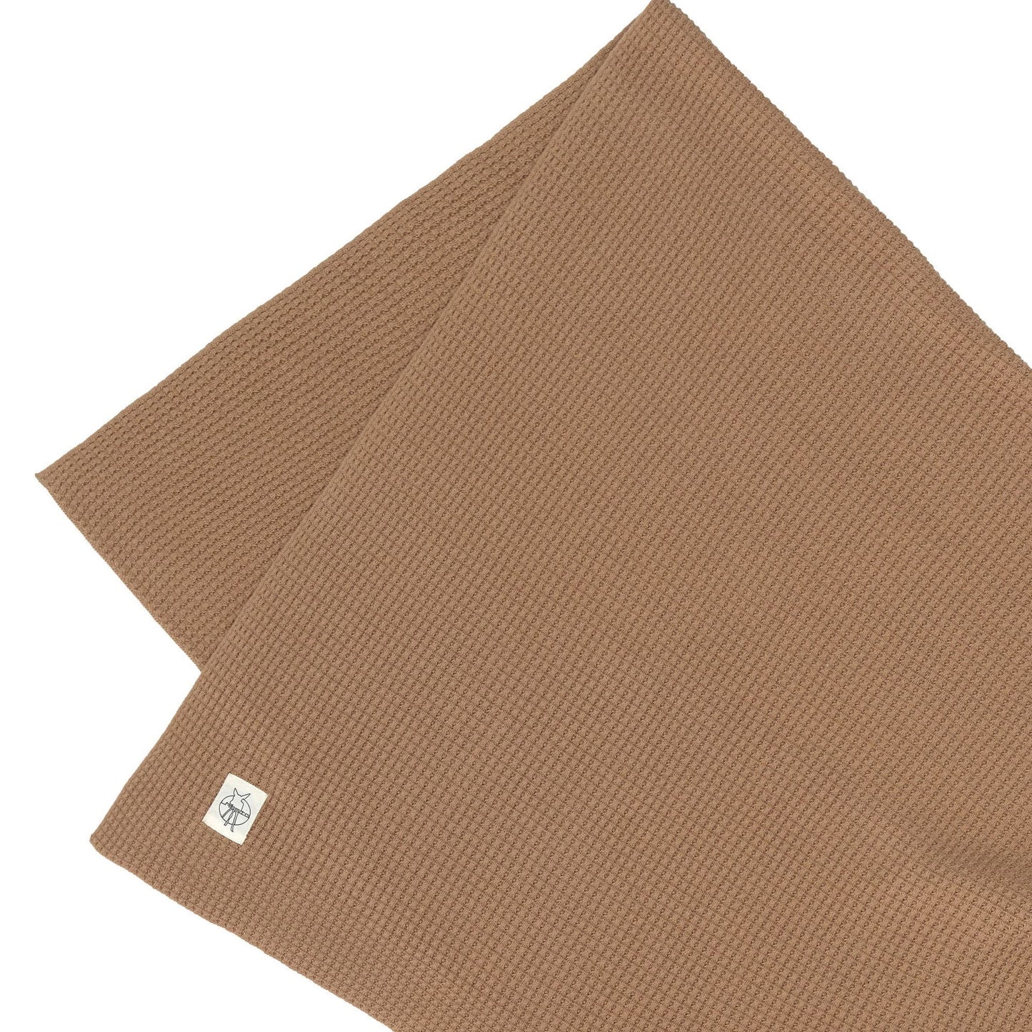 Lässig Babydecke Bio Baumwolle, Nubs, Braun Seitenansicht