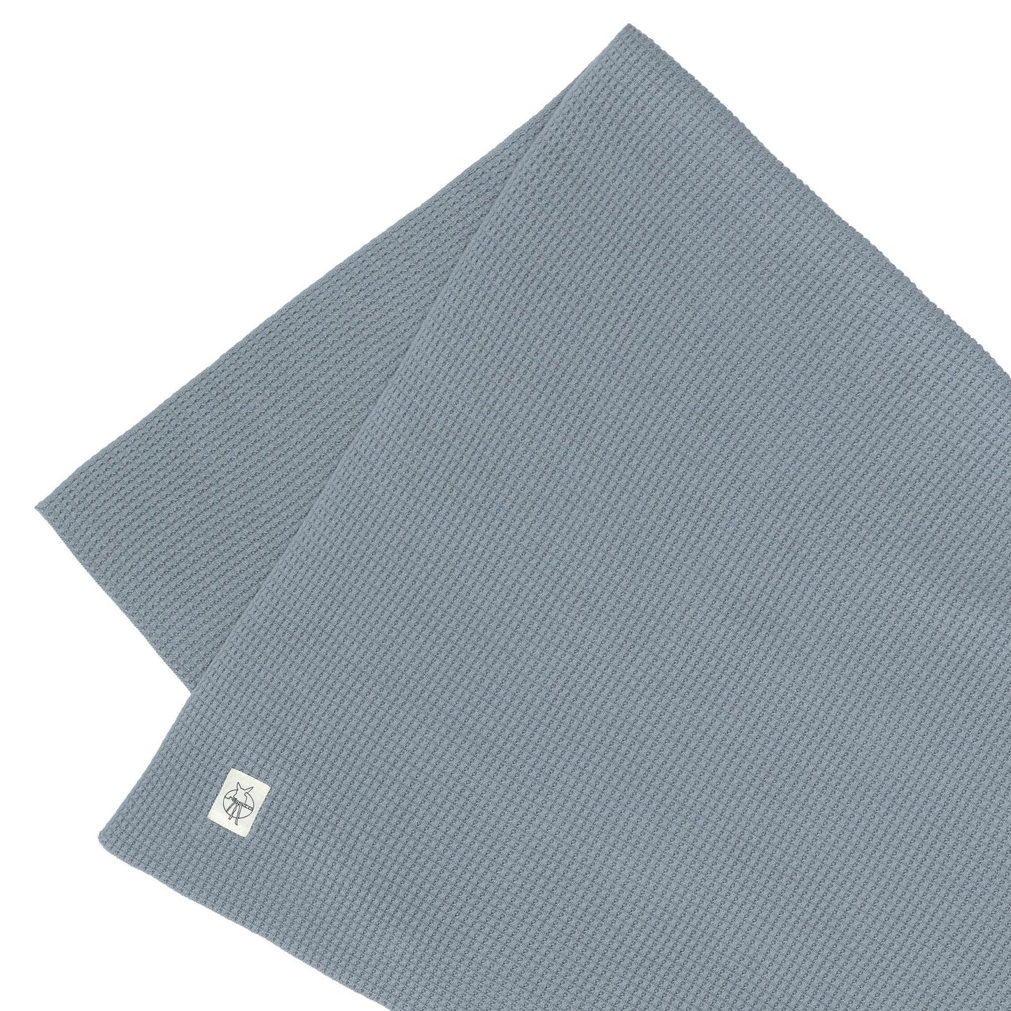 Lässig Babydecke Bio Baumwolle, Nubs, Blau Seitenansicht