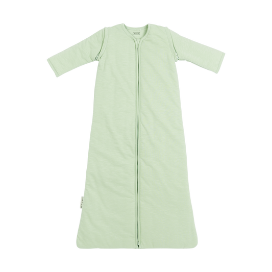 Meyco Schlafsack mit abnehmbaren Ärmeln interlock jersey Slub Soft Green