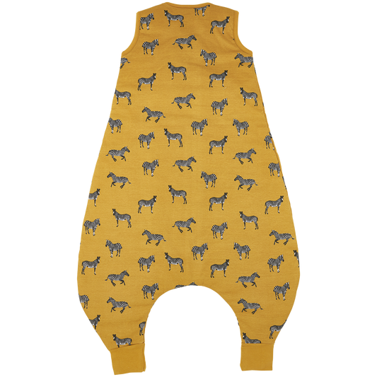 Meyco Schlafsack Jumper gefüttert interlock jersey Zebra Animal Honey Gold