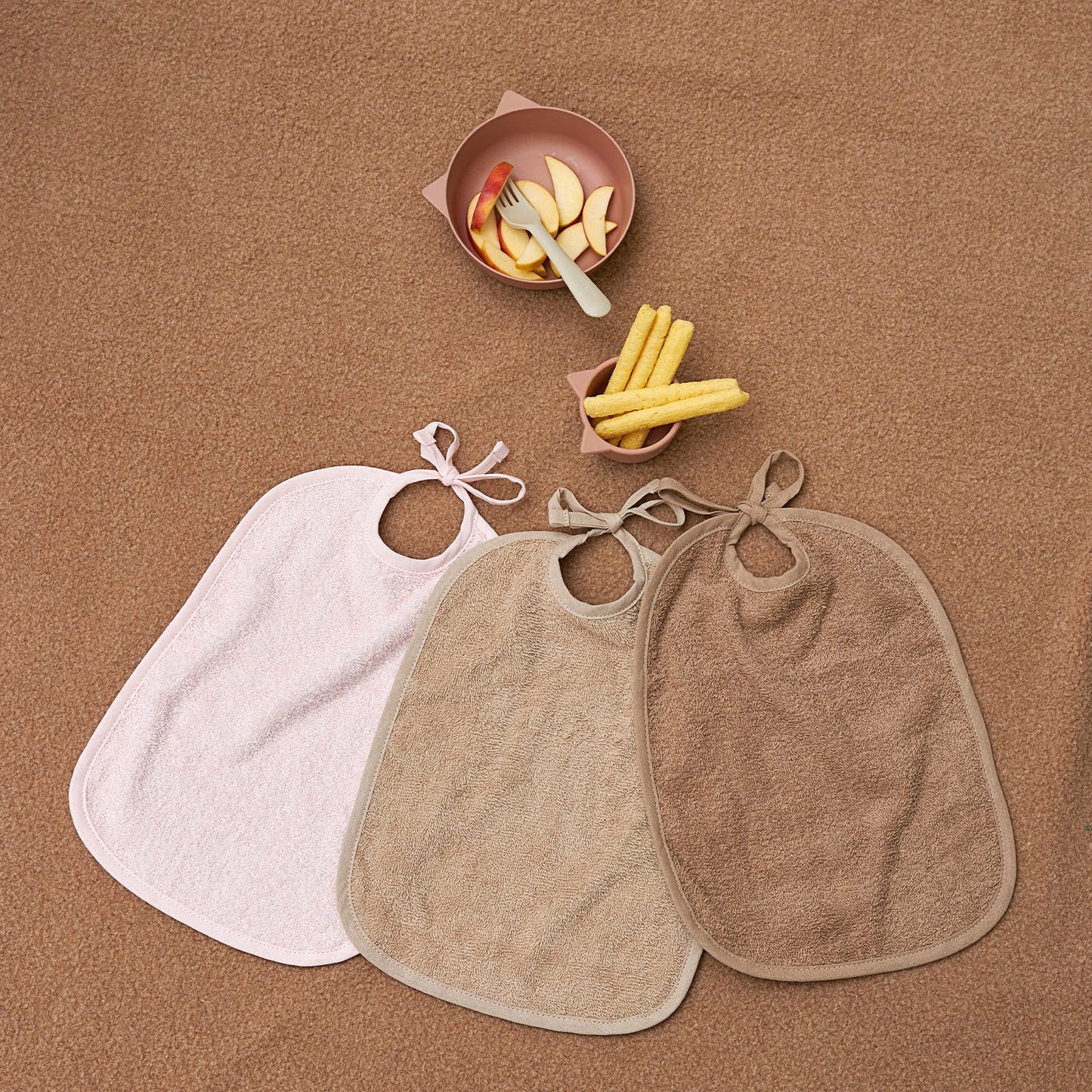 Meyco Lätzchen mit Kordeln Soft Pink