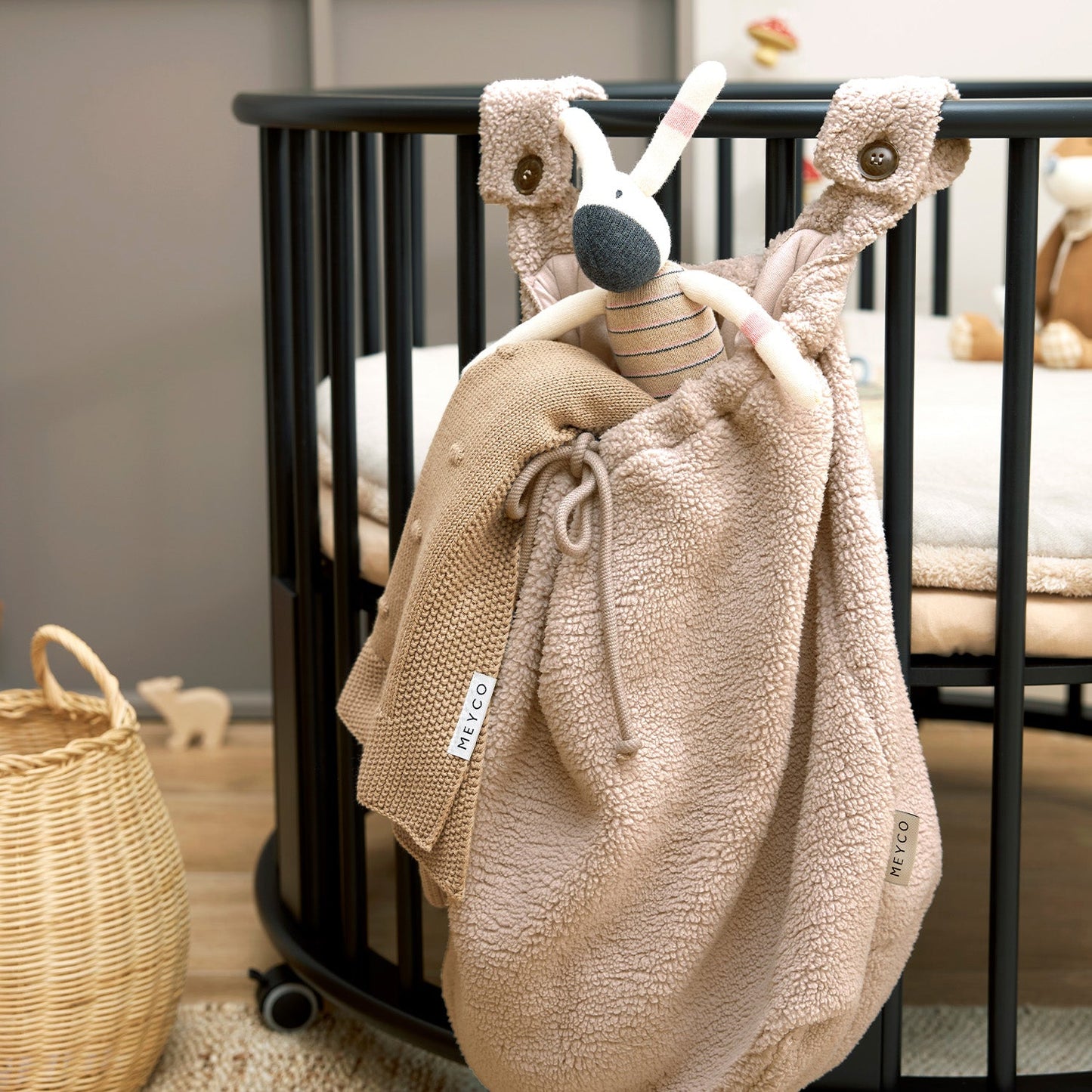 Meyco Laufgittertasche teddy Sand