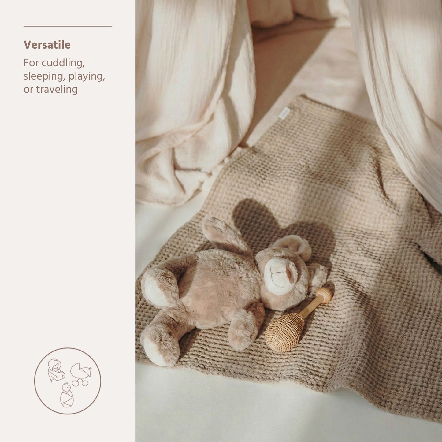 Meyco Decke Waffle Cotton Taupe