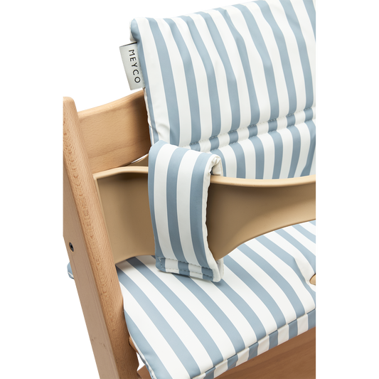 Meyco Sitzverkleiner Kinderhochstuhl Fat Stripe Jeans Blue