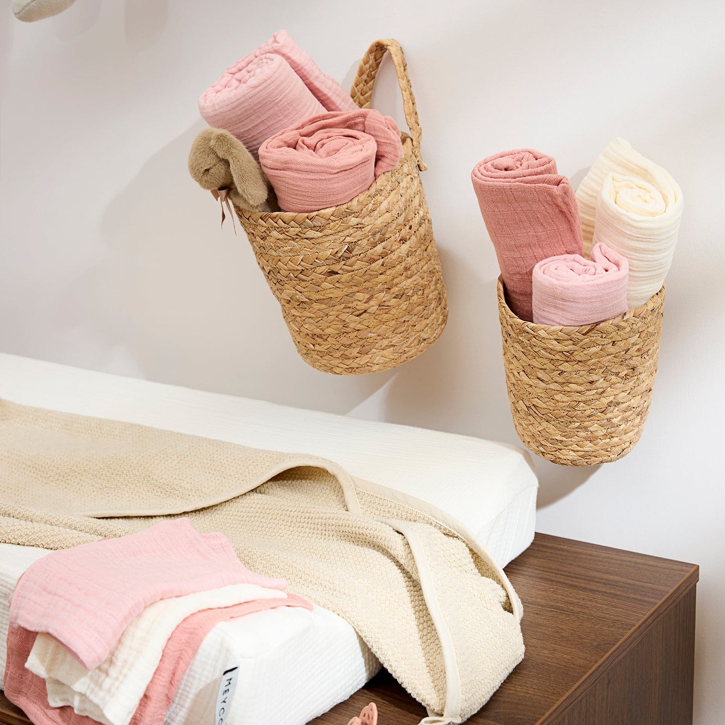 Meyco Musselinwindeln vorgewaschen musselin - Soft Rose/Rose Soft Rose/Rose